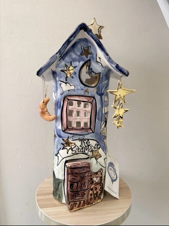 Blue Sky Other - The Stargazer - Blue Sky Claysorks by Heather Goldminc Tea Light 2000